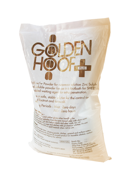 Goldenhoof Plus | Control and healing of footrot and footscald | Greencoat Farm